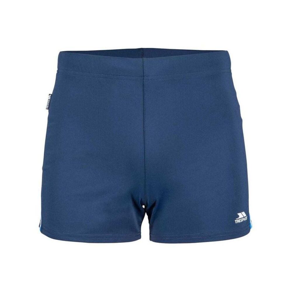 Trespass Mens Logo Tight Swim Shorts / Navy